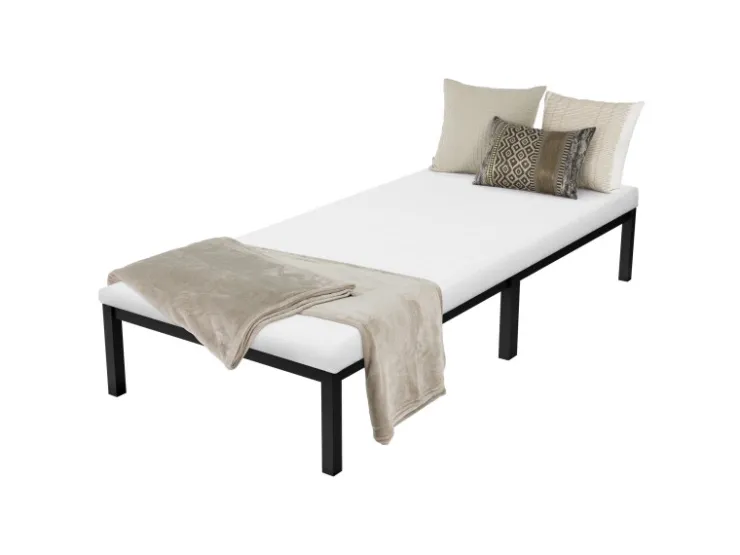 ML-Design Metallbett 90x200cm auf Stahlrahmen mit Lattenrost Bettgestell