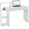 ML-Design Schreibtisch mit Regal 110x72x40 cm aus Holz 2in1 System für Zuhause* Regal Weiß