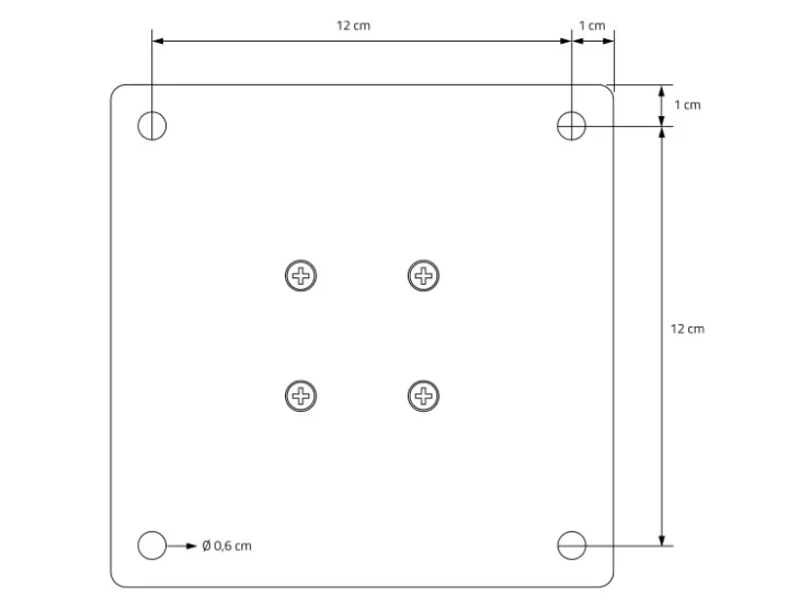 ML-Design Tischbeine 4Er Set I-96GRAD H30 cm Stahl 8x8cm* Tische|Kommode