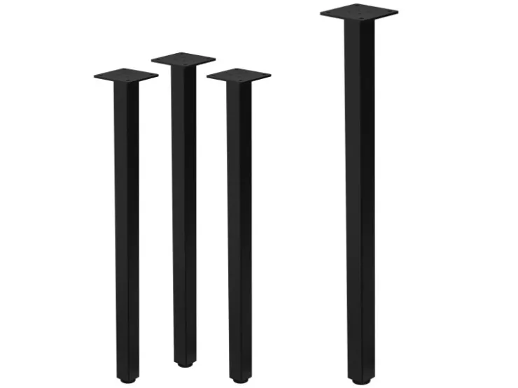 ML-Design Tischbeine 4Er Set I-Design H72 cm Stahl 4x4 cm