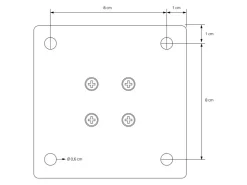 ML-Design Tischbeine 4Er Set I-Design H72 cm Stahl 4x4 cm