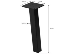 ML-Design Tischbeine 4Er Set I-96GRAD H30 cm Stahl 4x4cm* Tische|Sitzbänke