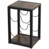 ML-Design Weinregal für 4 Flaschen 24x21x37,5 cm Freistehendes aus Holz Metall* Flaschenregale