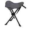 Mojawo 3-Bein Dreibeinhocker Campinghocker Anglerhocker Tragegurt Grau