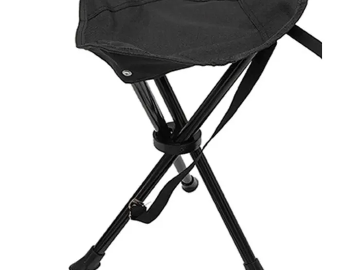 Mojawo 3-Bein Dreibeinhocker Campinghocker Anglerhocker Tragegurt schwarz* Hocker