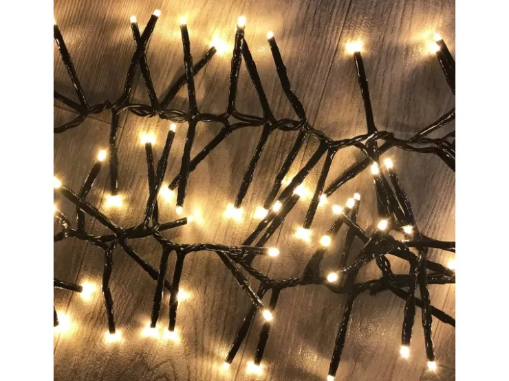 Mojawo 700er Cluster-Lichterkette LEDs Innen und Außen Warmweiß* Kommode