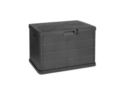Mojawo Kunststoff Auflagenbox Kissenbox Gartenbox Sitzbank für Polsterauflagen Kunststoff Wasserdicht Anthrazit 170Liter* Sitzbänke