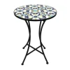 Mojawo Mosaik Mosaiktisch Gartentisch Bistrotisch Tisch 60 x 70 cm* Mosaik