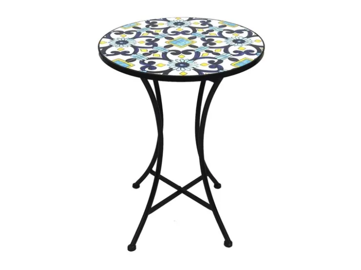 Mojawo Mosaik Mosaiktisch Gartentisch Bistrotisch Tisch 60 x 70 cm* Mosaik