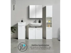 mokebo Bad Hochschrank Der Kapitän Badezimmerschrank in 180x33x34 HxBxT in cm in 2