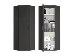 mokebo Eckschrank in Anthrazit Der Lange Schrank Aufbewahrungsschrank oder Mehrzweckschrank* Schränke