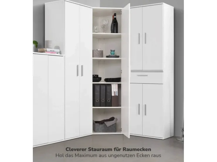 mokebo Eckschrank in Der Lange Schrank Aufbewahrungsschrank oder Mehrzweckschrank