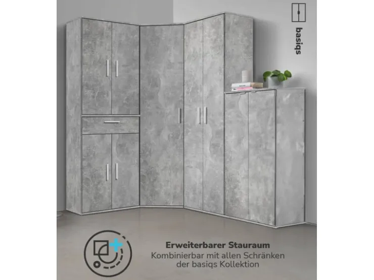 mokebo Eckschrank in Der Lange Schrank Aufbewahrungsschrank oder Mehrzweckschrank