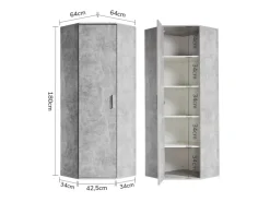 mokebo Eckschrank in Der Lange Schrank Aufbewahrungsschrank oder Mehrzweckschrank