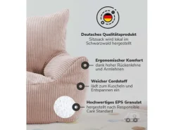 mokebo Kindersessel aus Cord Der Pausenheld Sitzsack Kinder Kindersitzsack in* Sitzsäcke
