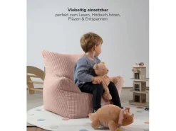 mokebo Kindersessel aus Cord Der Pausenheld Sitzsack Kinder Kindersitzsack in* Sitzsäcke