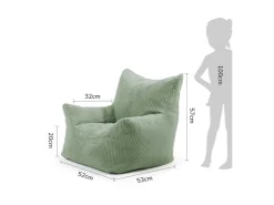 mokebo Kindersessel aus Cord Der Pausenheld Sitzsack Kinder Kindersitzsack in* Sitzsäcke
