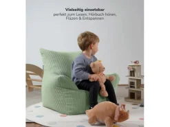 mokebo Kindersessel aus Cord Der Pausenheld Sitzsack Kinder Kindersitzsack in* Sitzsäcke