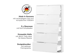 mokebo Kommode mit 5 Schubladen in Die Stilvolle Highboard Anrichte oder Sideboard