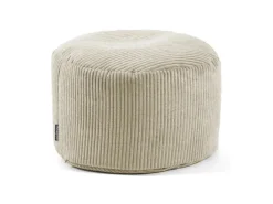 mokebo Pouf oder Sitzhocker aus Cord Der Faule Lenz Fußhocker in mit EPS-Perlen Füllung