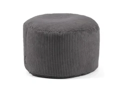 mokebo Pouf oder Sitzhocker aus Cord Der Faule Lenz Fußhocker in mit EPS-Perlen Füllung