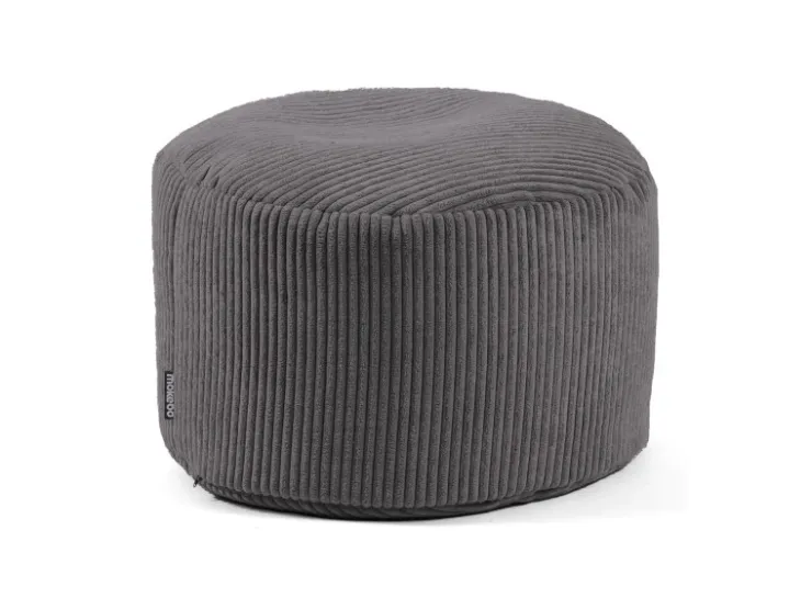 mokebo Pouf oder Sitzhocker aus Cord Der Faule Lenz Fußhocker in mit EPS-Perlen Füllung