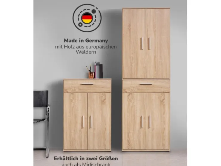 mokebo Schrank in Braun Der Praktische Mehrzweckschrank oder Aufbewahrungsschrank* Kommode