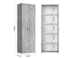 mokebo Schrank in Der Lange Mehrzweckschrank Allzweckschrank oder Aufbewahrungsschrank