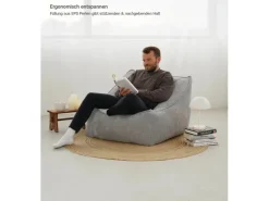 mokebo Sitzsack Sessel aus Cord Der Lümmel XXL Sitzsack Cord Sessel oder Sitz Sessel in* Sessel
