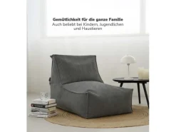 mokebo Sitzsack Sessel mit Hocker aus Cord Der Lümmel XXL Sitzsack Cord Sessel oder Sitz Sessel in* Sessel|Hocker