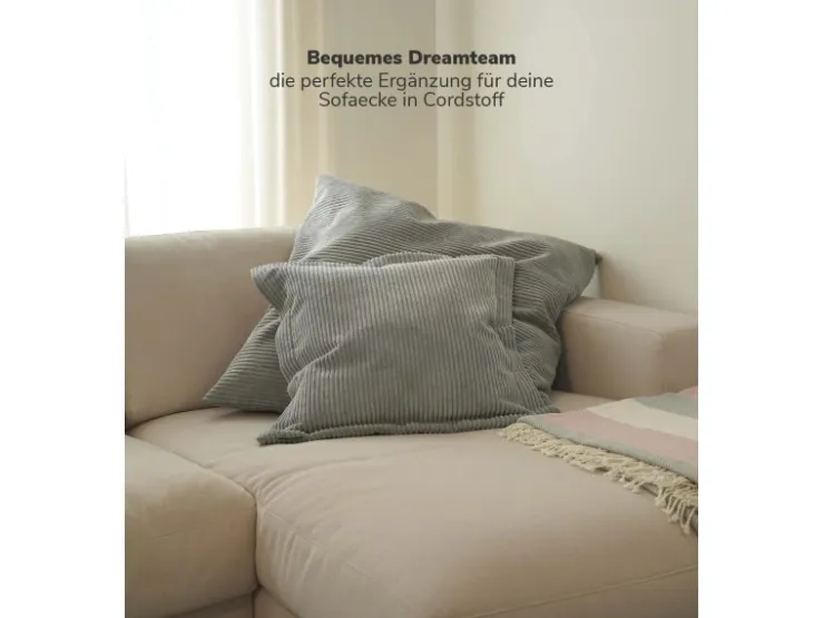 mokebo Sofakissen aus Cord Das Wölkchen Couchkissen oder Flatterkissen in* Kissenbezüge