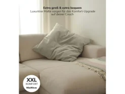 mokebo XXL Sofakissen Das Anschmiegsame Riesenkissen oder Kissen aus Cord in