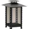 Moll Lampe Laterne Stahl Ø 14 cm x 21 cm Schwarz Matt