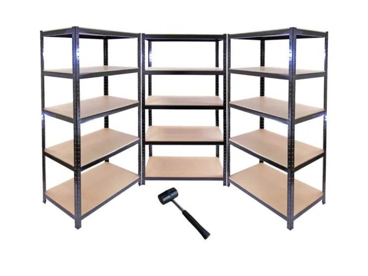 Monstershop 3 x Monster Racking T-Rax 90cm Lagerregal Schwarz