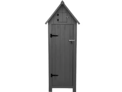 Monstershop Gartenschrank aus Holz Grau Gartenschrank aus Holz – Grau