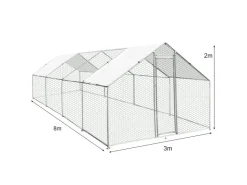 Monstershop Hühner Freilauf 3m x 8m x 2m