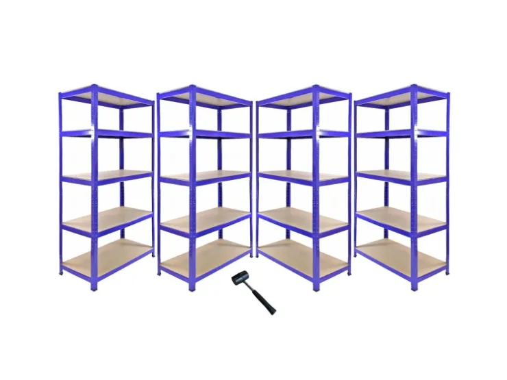 Monstershop Monster Racking T-Rax Eckregal & 4x 90cm Lagerregal Blau* Regalsysteme