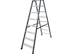 Krause Monto SePro D Stufen-Doppelleiter eloxiert 2 x 8 Stufen* Klapptritte