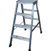 Krause Monto SePro D Stufen-Doppelleiter eloxiert 2 x 4 Stufen
