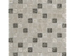 Mosaik Glas & Stein Maya Silver 30 cm x 30 cm