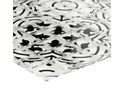 Mosaik Glas Retro Schwarz Weiß 30 cm x 30 cm