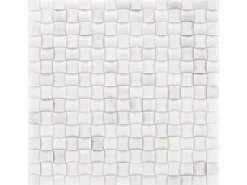 Mosaik Marmor Basket 3D poliert 30 cm x 30 cm