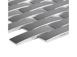 Mosaik Metall Edelstahl 29 cm x 28 cm* Mosaik