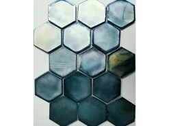 Mosaikmatte Cadiz Hexagon Keramik 26 cm x 29,9 cm