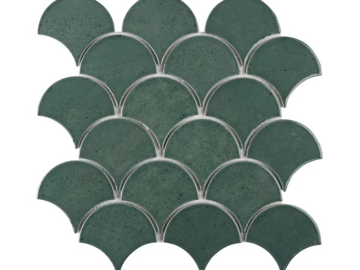 Mosaikmatte Castello Fächer Keramik 29,2 cm x 30,3 cm