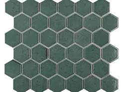 Mosaikmatte Castello Hexagon Keramik 32 cm x 28 cm