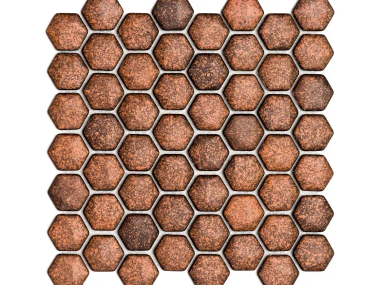 Mosaikmatte Ebru Hexagon Glas 29 cm x 29 cm* Mosaik