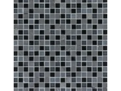 Mosaikmatte Glas & Marmor Black 30 cm x 30 cm