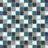 Mosaikmatte Glas Grau Blau Weiß Mix 30 cm x 30 cm* Vasen|Ostern