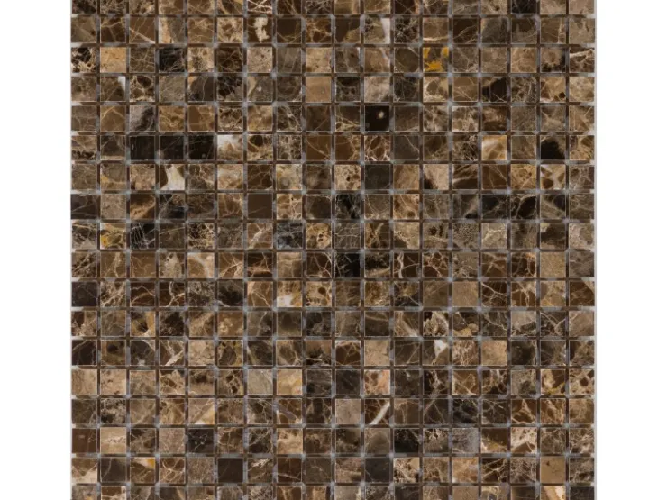 Mosaikmatte Marmor Marron Emperador 30,5 cm x 30,5 cm* Mosaik